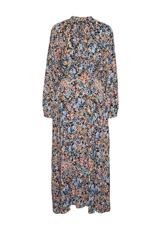 Huge Discounts Vero Moda Ginny Floral Maxi Dress, Black