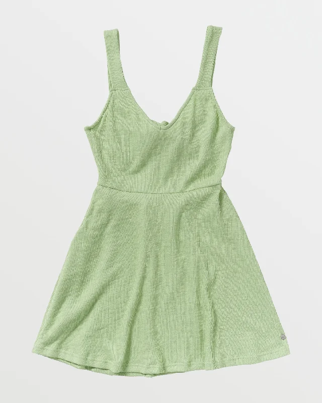 Stock Clearance Beach Bliss Dress - Laurel Green