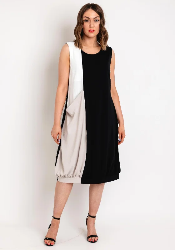 Quick Sale Ever Sassy Colour Block Midi Dress, Multi