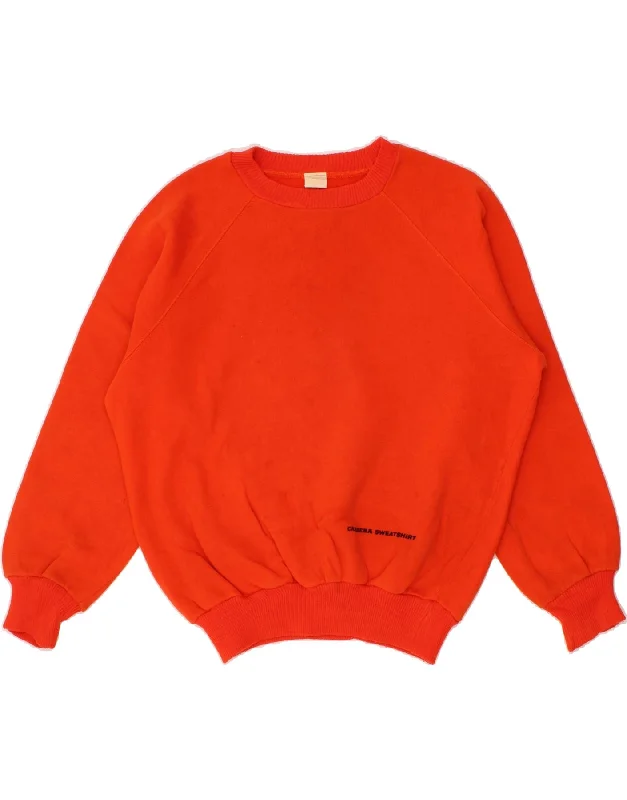 Customer Appreciation Sale CARRERA Womens Graphic Oversized Sweatshirt Jumper UK 14 Medium Orange