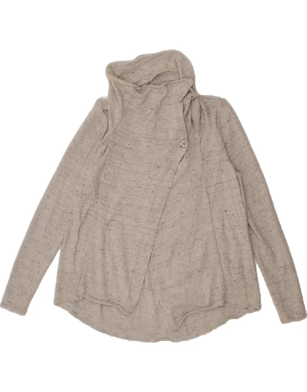 Price Drop CALVIN KLEIN Womens Cardigan Sweater UK 18 XL Grey Flecked Cotton