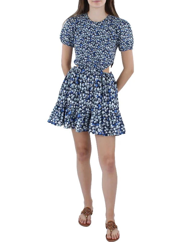 Act Now Bethany  Womens Cutout Short Mini Dress