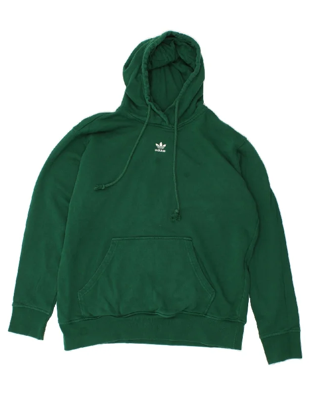 YEAR-End Clearance ADIDAS Womens Hoodie Jumper UK 20/22 XL Green Cotton