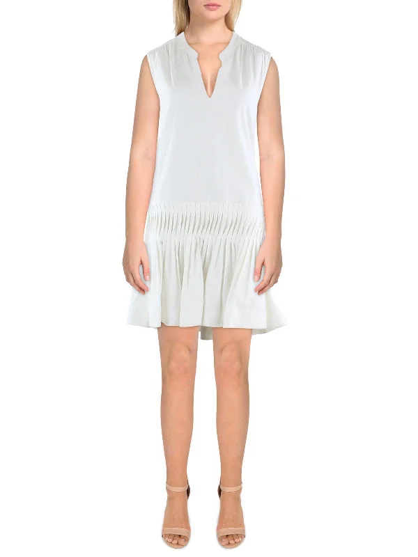 Year-End Sale Womens Pleated Above Knee Mini Dress