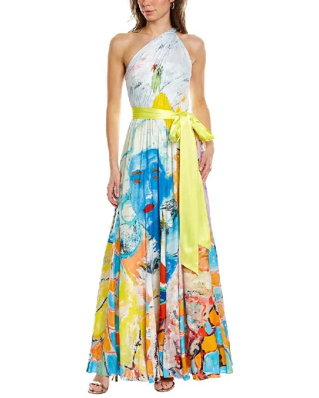 Midnight Sale alice + olivia Milan One-Shoulder Gown