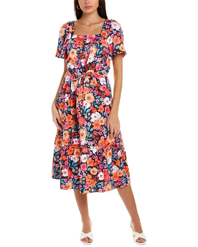 Special Promotion Draper James Satin Jacquard Midi Dress