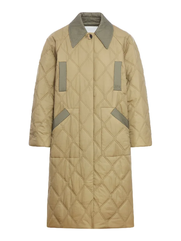 Last Chance long quilted jacket