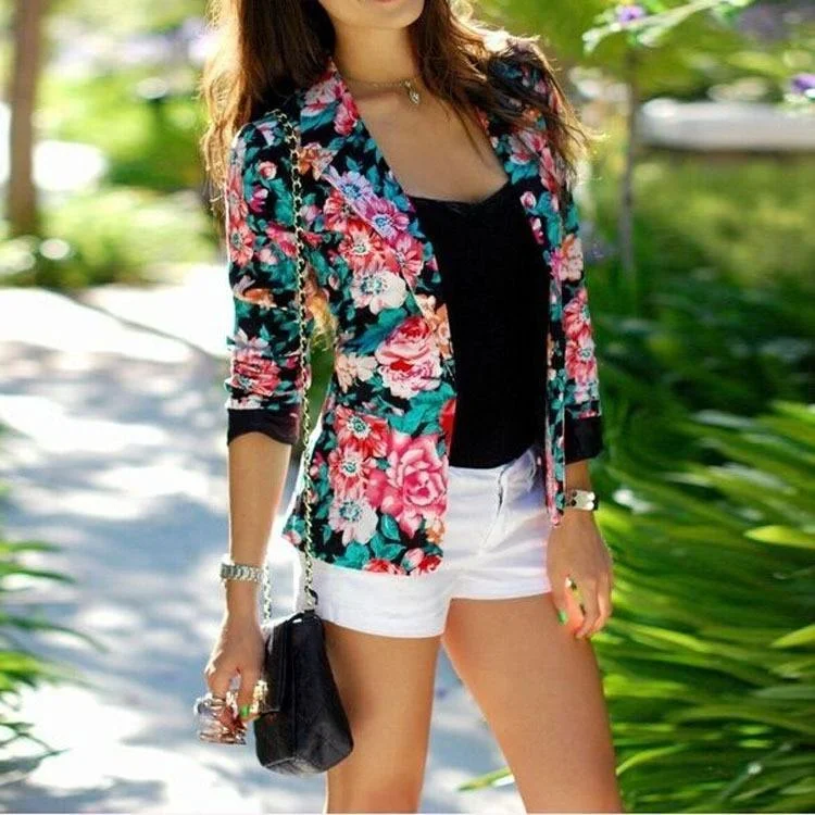 New Markdowns Toni Floral Blazer For Women